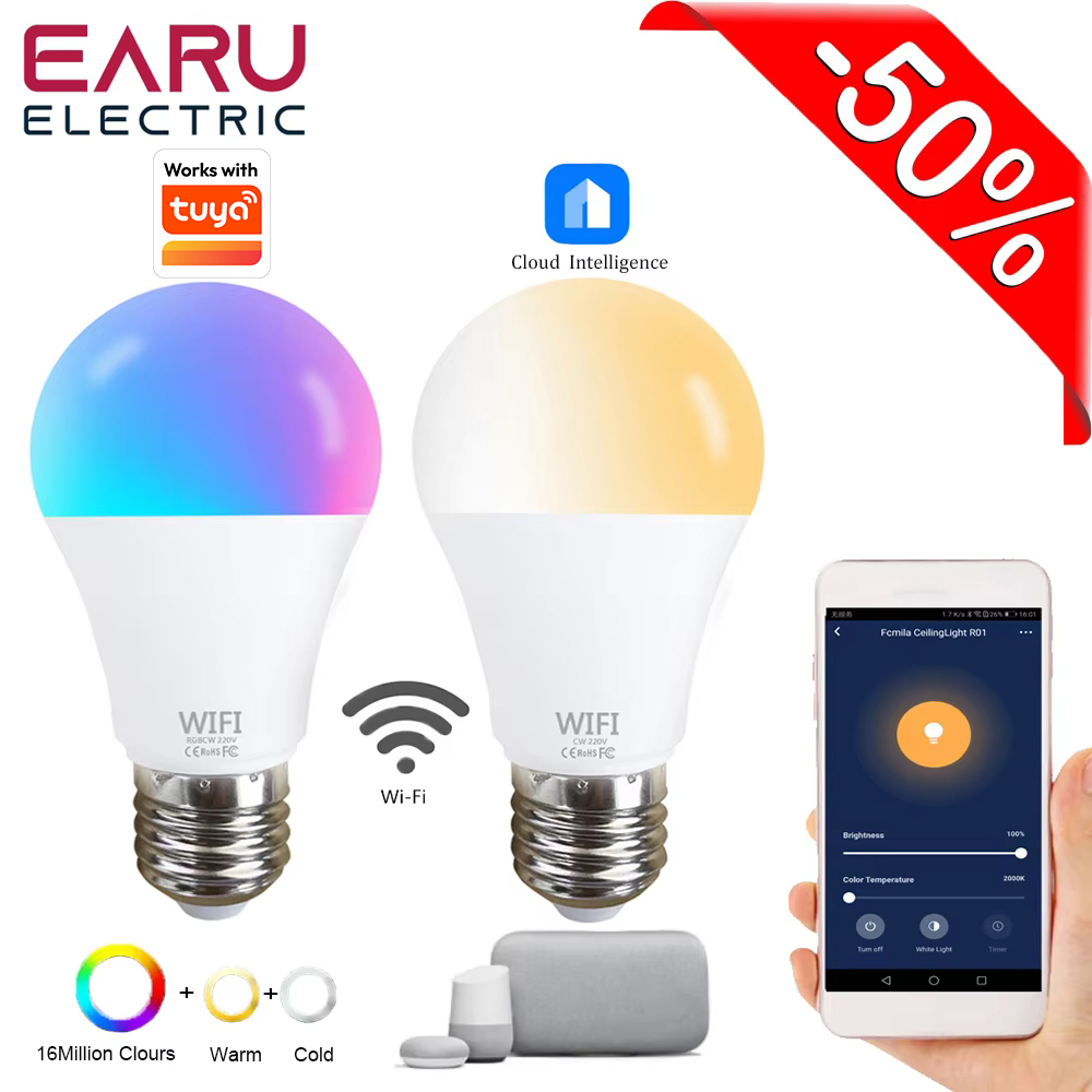 Smart Bulb - 15W 고출력 투야 와이파이 스마트 LED