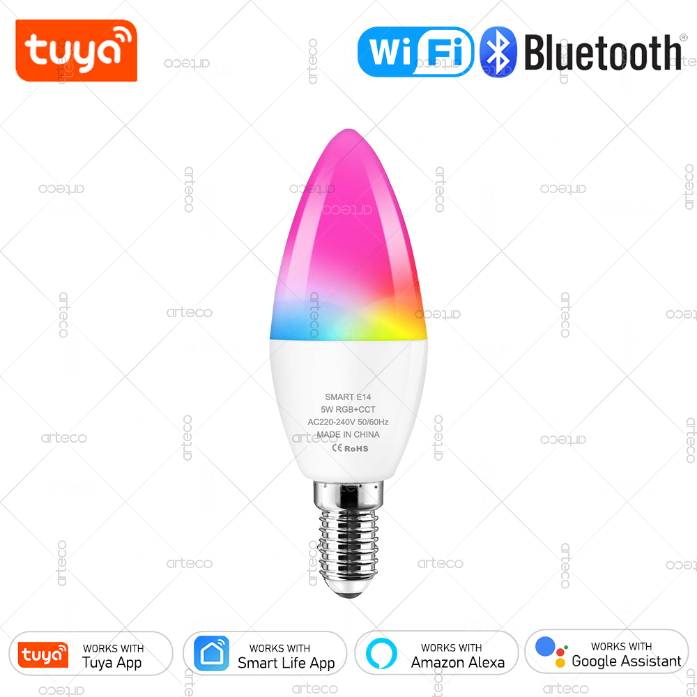 Smart Bulb - Tuya E14 촛불 램프 스마트 라이프