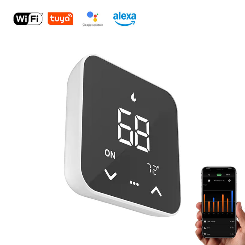 Smart Home Google - 2026년형 투야 와이파이 스마트 온도조절기 24V