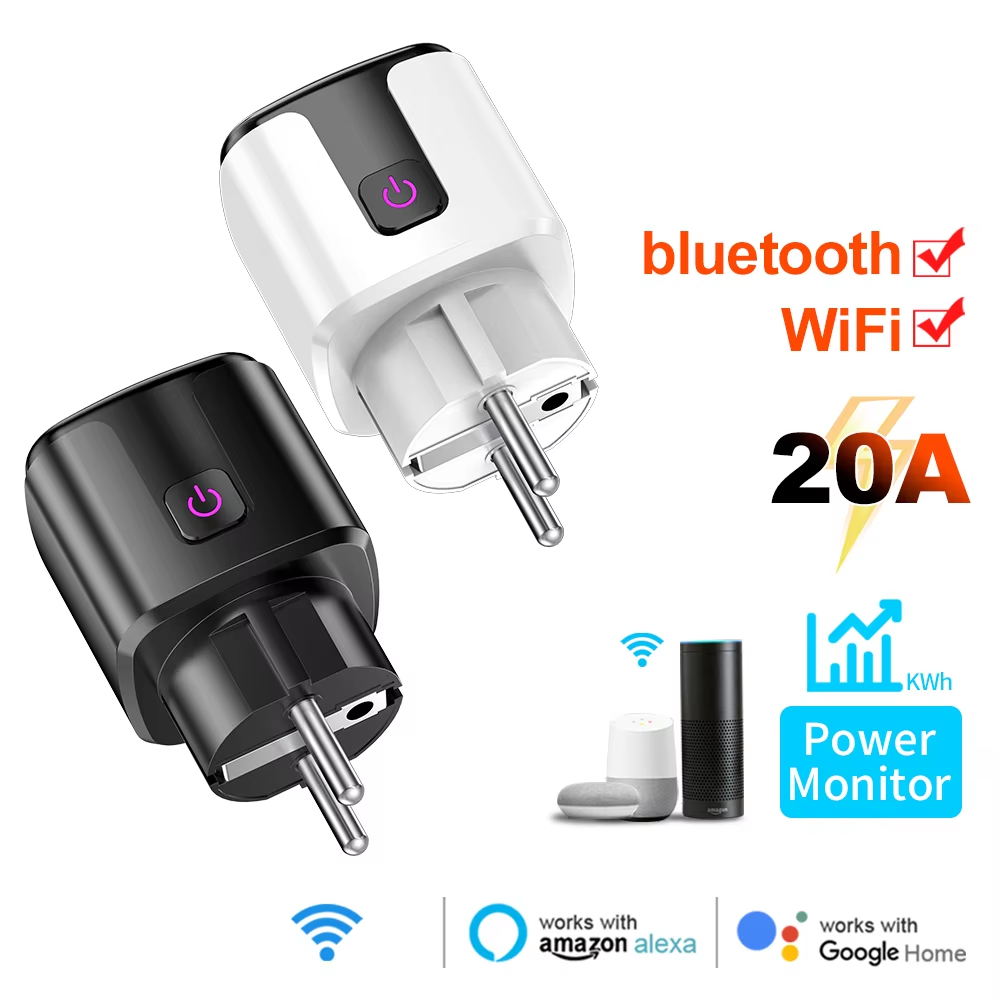 Smart Home Outdoor - 스마트 20A EU 플러그 WiFi+블루투스 소켓(전력