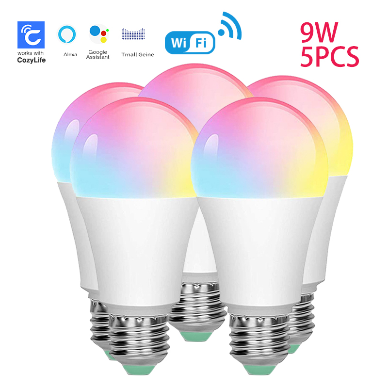 Smart Bulb - SIXWGH E27 전구 WiFi 9W 스마트
