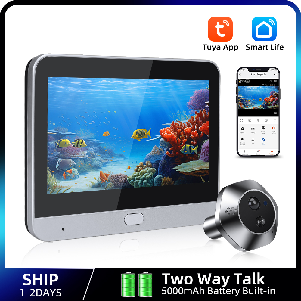 Smart Home Video Doorphone Ezviz - 투야 스마트 와이파이 훔쳐보기 비디오 카메라,