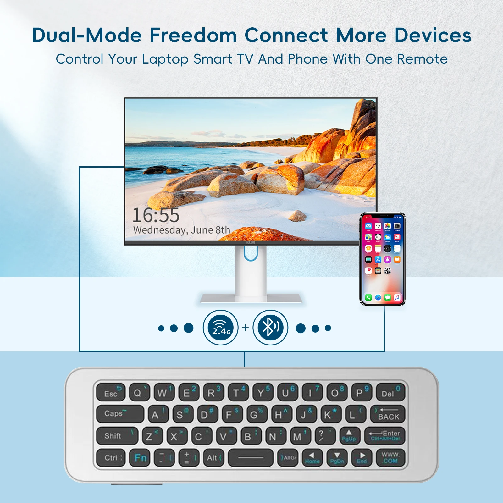 IPazzPort 2.4G 및 블루투스 미니 무선 키보 - Smart Home Keyboard 리뷰 및 가격