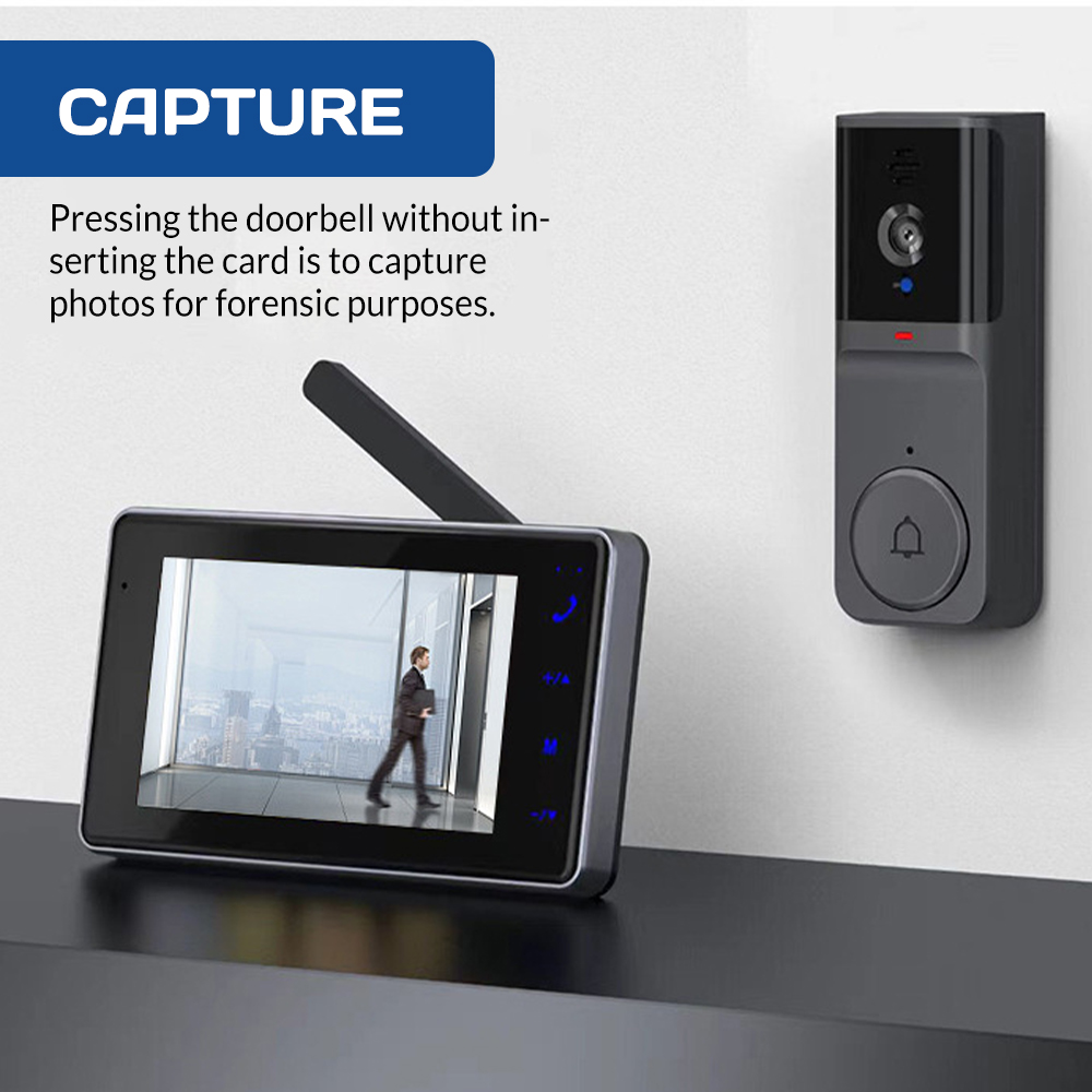 4.3인치 HD IPS 스크린 무선 비주얼 인터콤 초인 - Smart Home Video Doorphone Ezviz 리뷰 및 가격