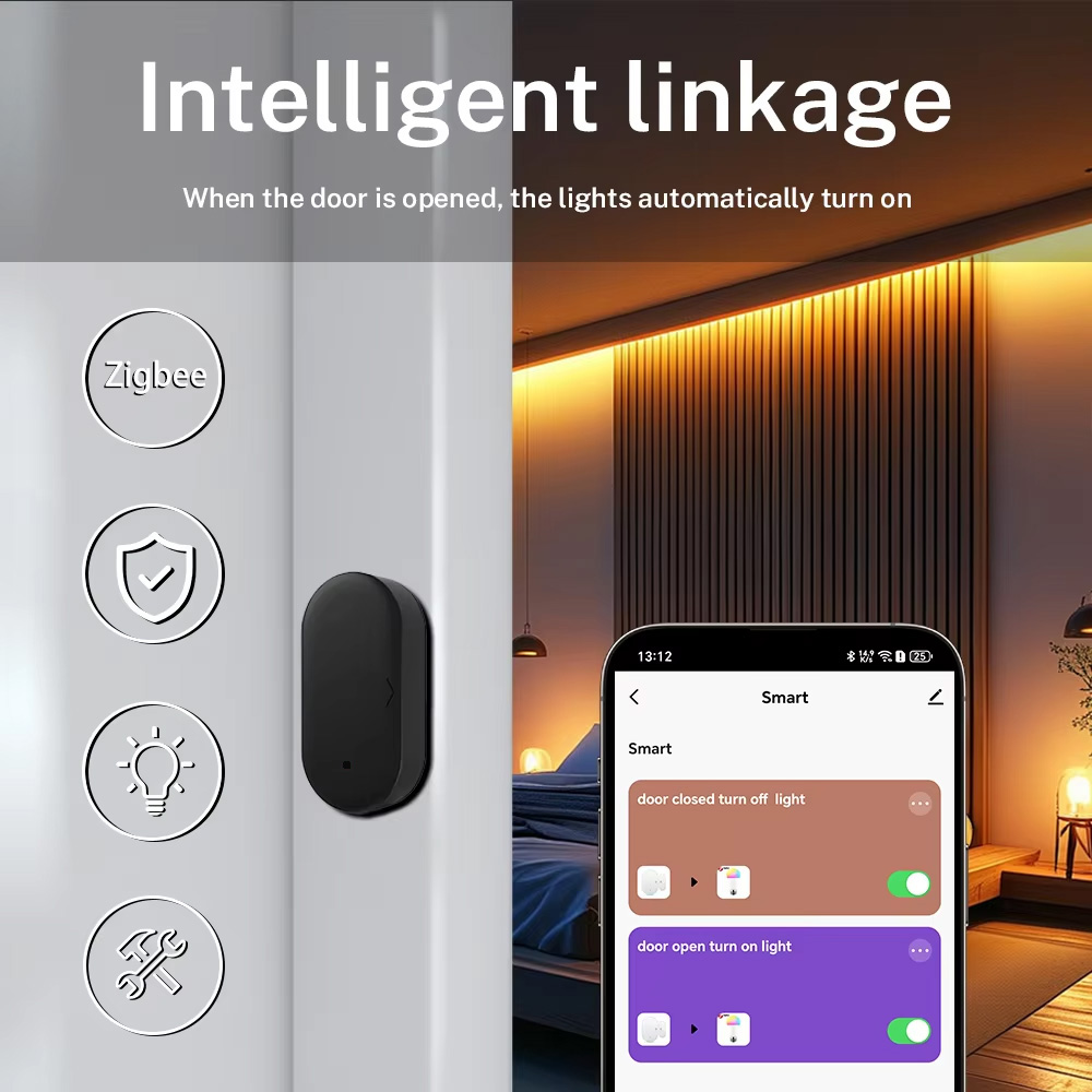 Tuya Zigbee 3.0 미니 도어/창문 접촉 센서 - Smart Home Simple 리뷰 및 가격