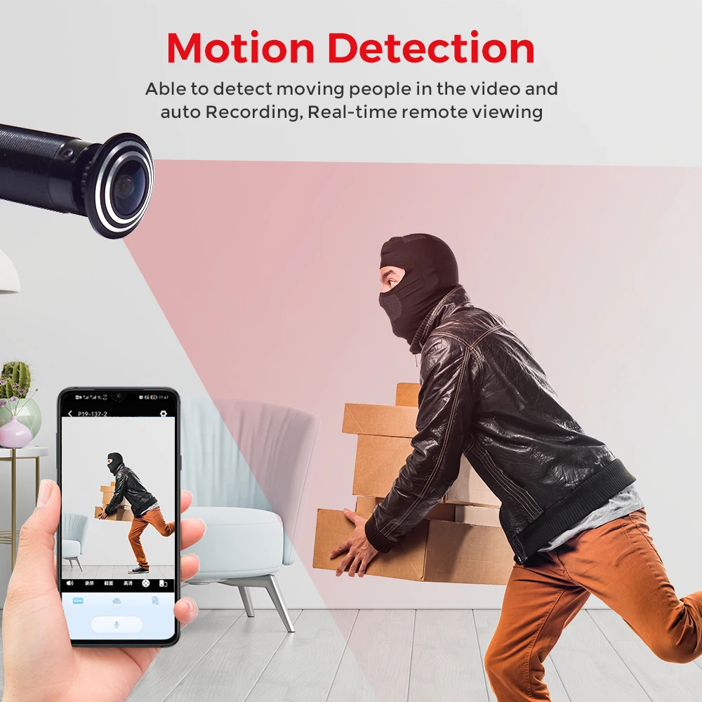 1080P HD 틈 구멍 문 Wifi 카메라 Tuya  - Smart Home Os 리뷰 및 가격