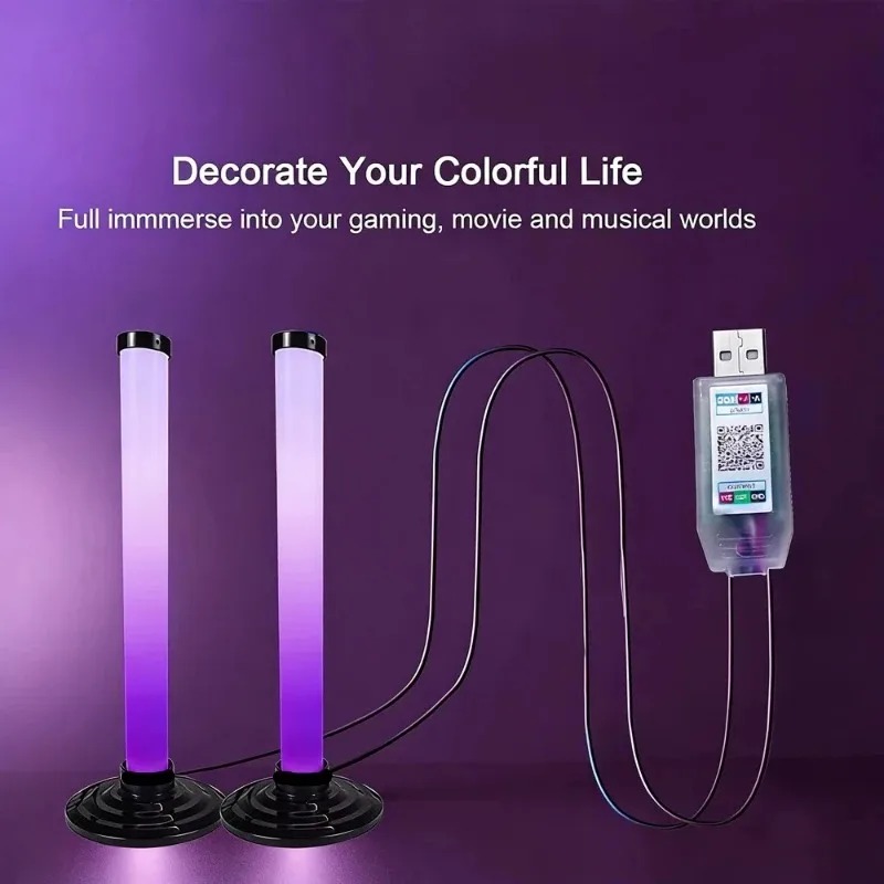 RGB LED 라이트 바 USB 전원, 블루투스 앱 원 - Smart Bulb 리뷰 및 가격