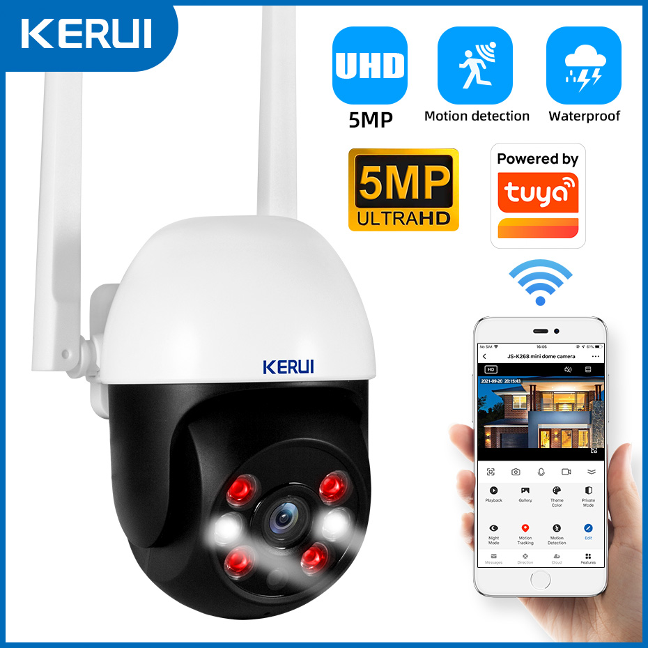 KERUI 5MP IP 카메라는 Onvif 및 Alex - Smart Home Os 리뷰 및 가격