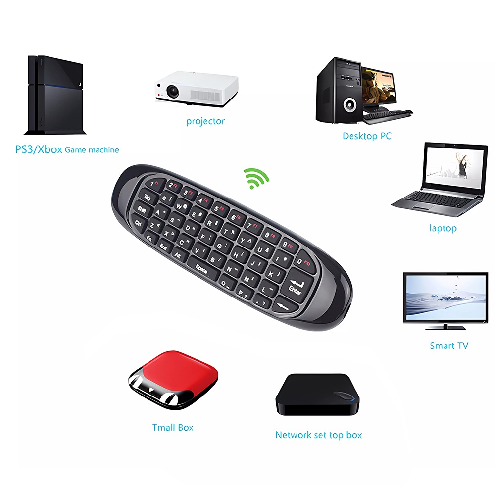 C120 플라이 에어 마우스 무선 키보드 러시아어 스페 - Smart Home Keyboard 리뷰 및 가격