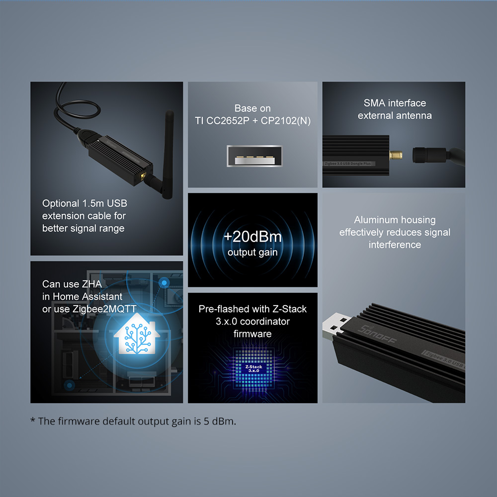 SONOFF 지그비 게이트웨이 3.0, ZBDongle - Smart Home Mqtt 리뷰 및 가격