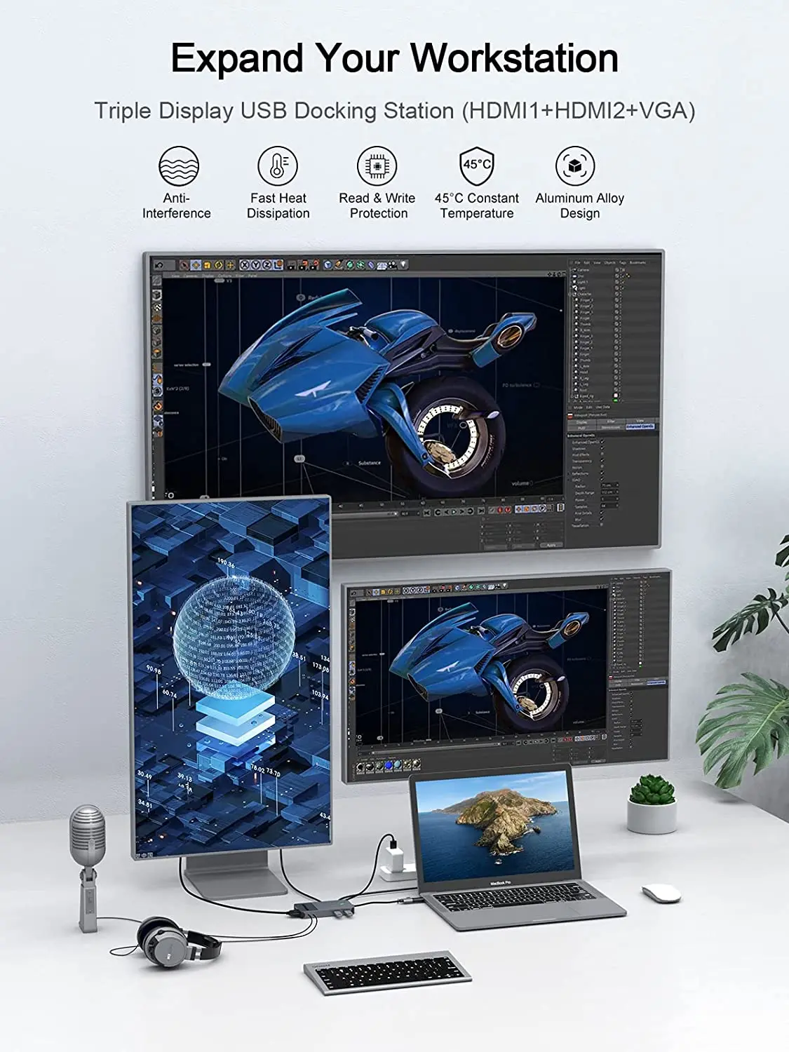 QGeeM USB 3.0 도킹 스테이션, 트리플 디스플 - Smart Home Hub 2 리뷰 및 가격