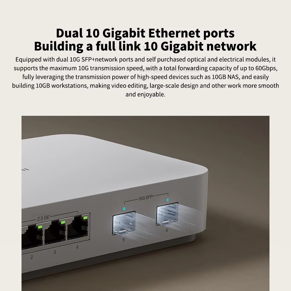 새로운 Xiaomi 10G 이더넷 스위치 4×2.5G+ - Smart Home Hub 2 리뷰 및 가격