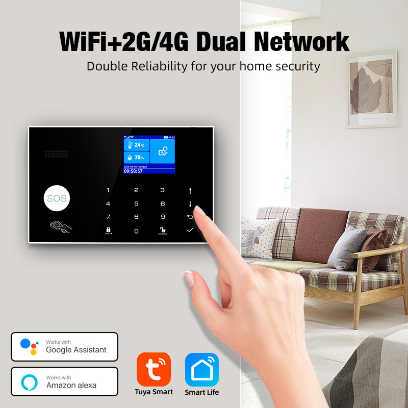 KERUI 4G 알람 도어벨 링 버튼 홈 알람 시스템  - Smart Home Keyboard 리뷰 및 가격