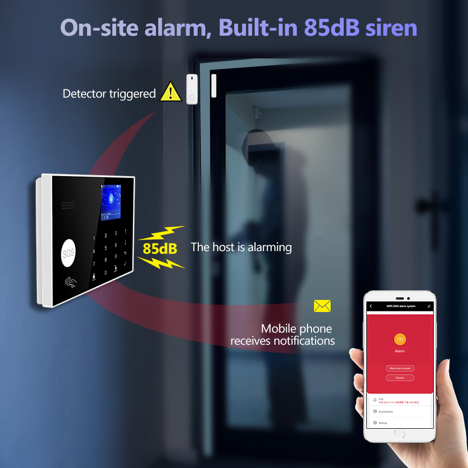 KERUI 4G 알람 도어벨 링 버튼 홈 알람 시스템  - Smart Home Keyboard 리뷰 및 가격