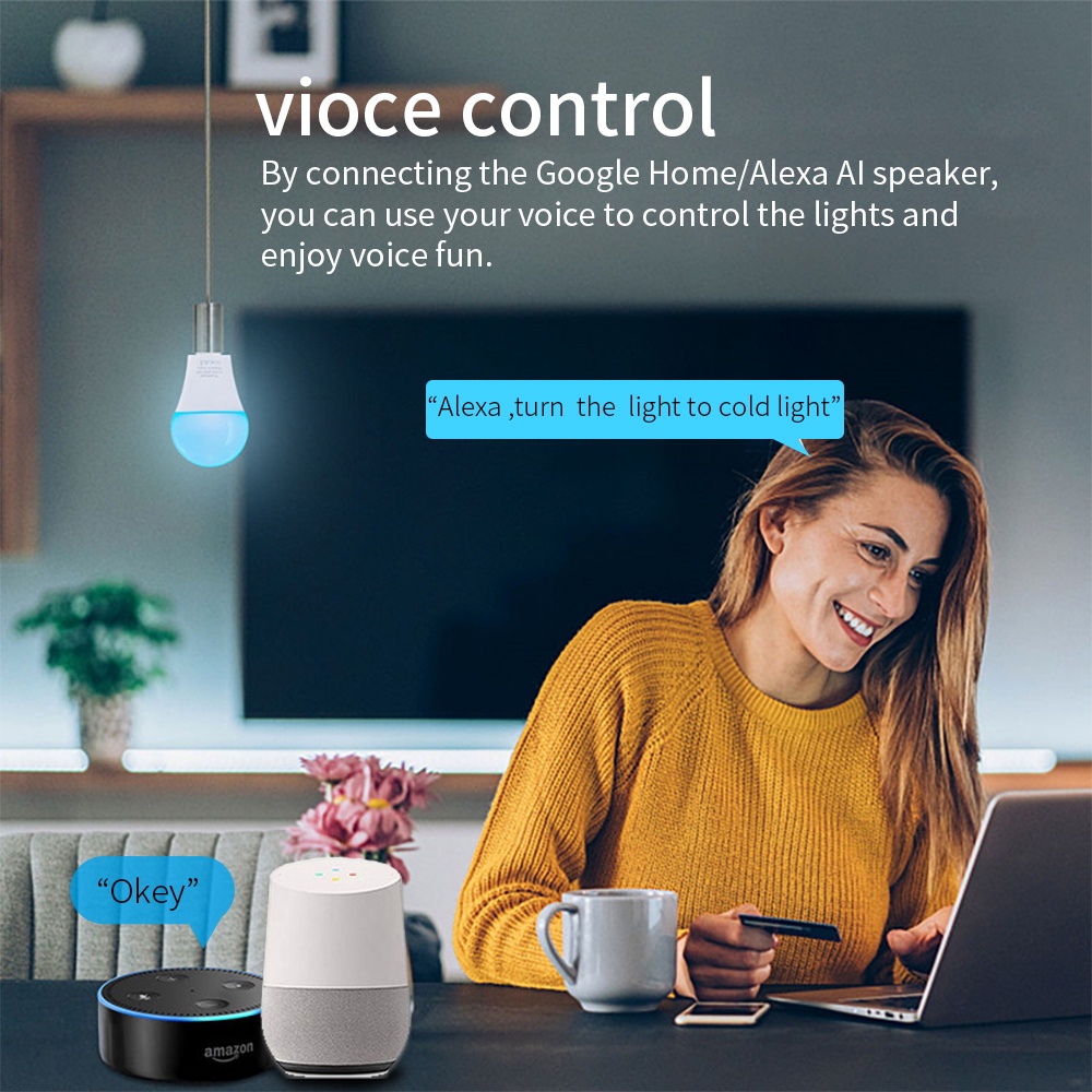 SIXWGH E27 전구 WiFi 9W 스마트 RGB  - Smart Bulb 리뷰 및 가격