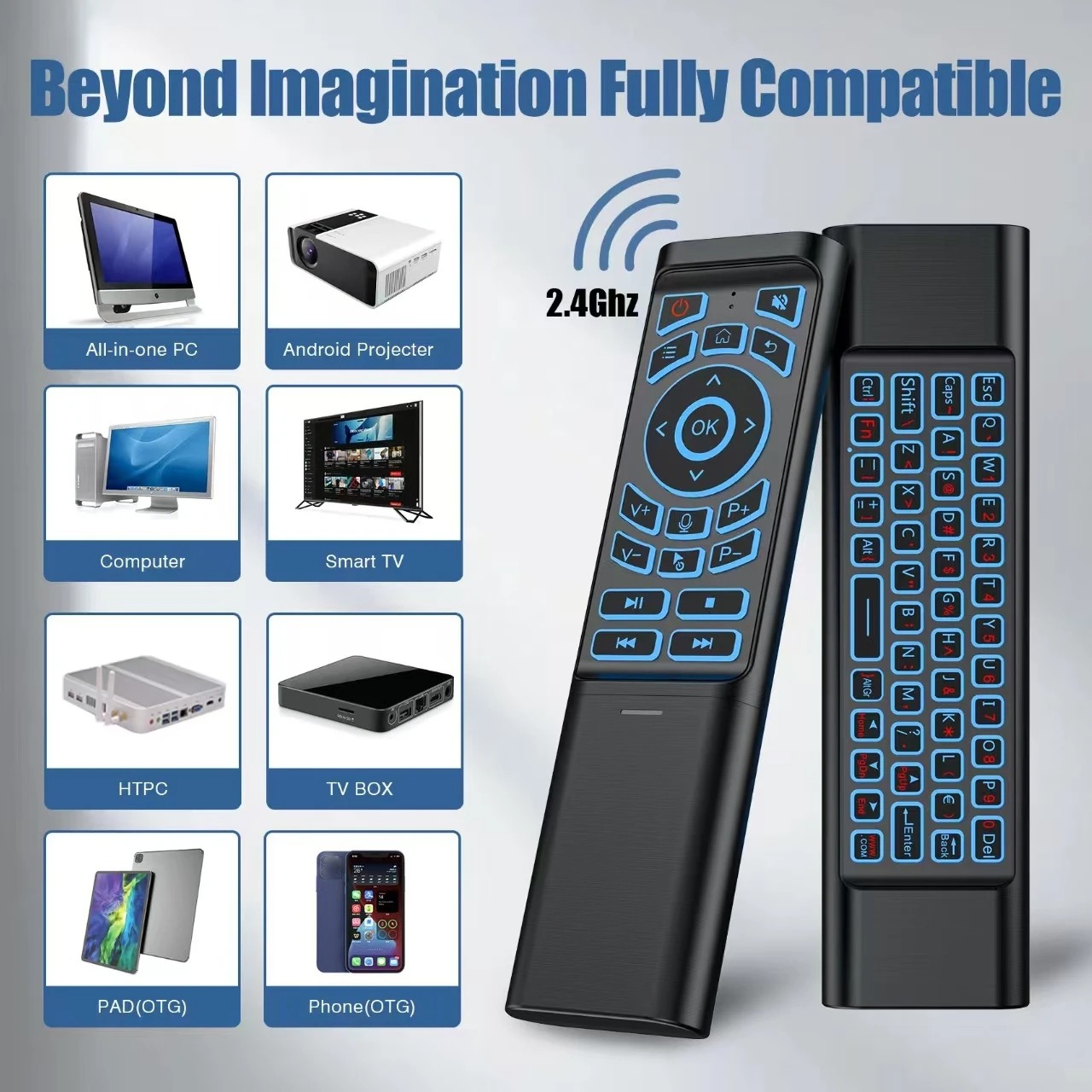 스마트 리모컨 에어 마우스 음성 자이로스코프 7색 백라 - Smart Home Keyboard 리뷰 및 가격