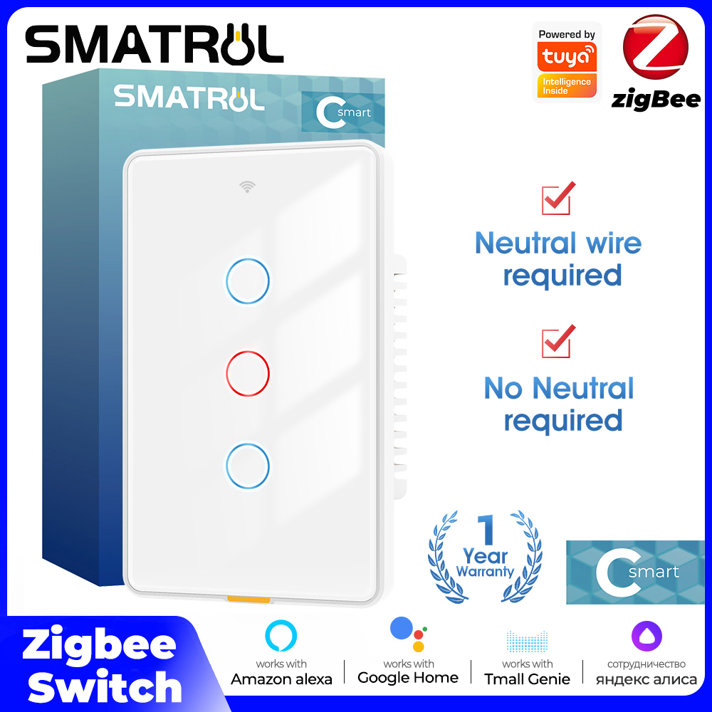 투야 지그비 스마트 라이트 터치 스위치 무중성선 벽걸이 - Tuya Smart Switch 리뷰 및 가격