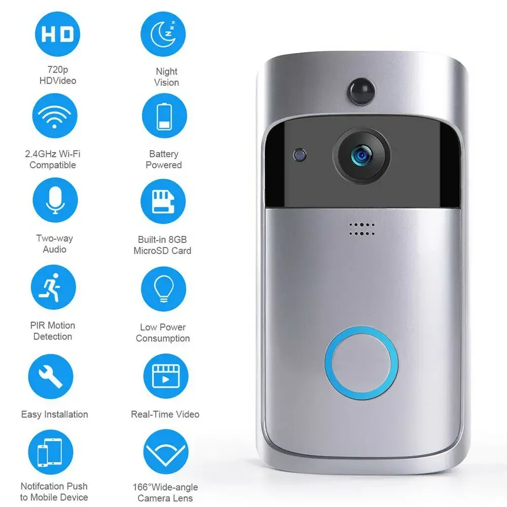 720P HD 스마트 홈 무선 와이파이 초인종 카메라, - Smart Home Video Doorphone Ezviz 리뷰 및 가격