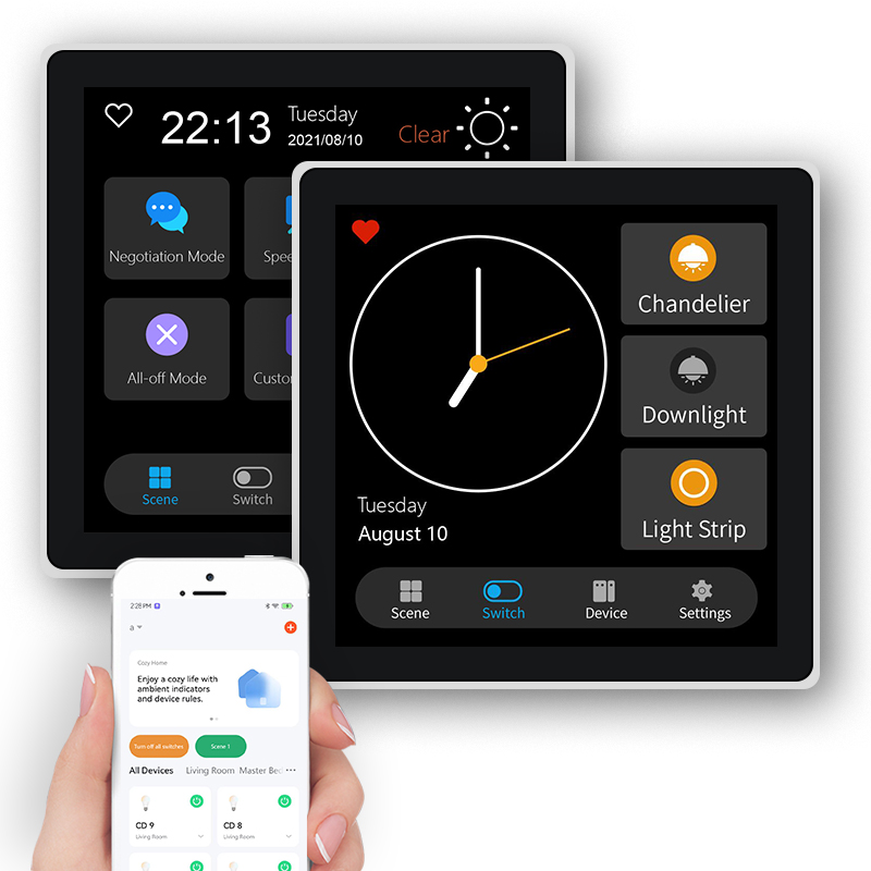 FUERS 4 인치 터치 스크린 다기능 스마트 벽 스위 - Smart Home Sistem 리뷰 및 가격