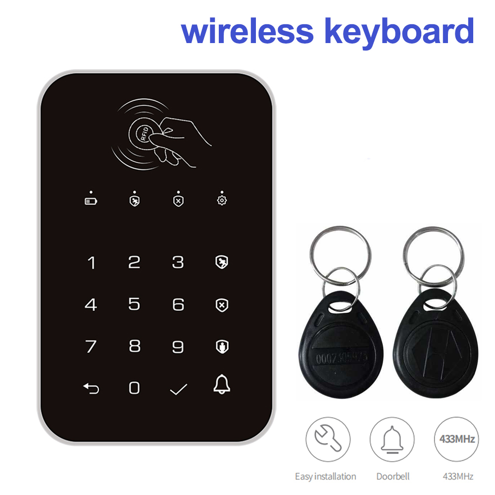 충전식 무선 433MHz 키보드 터치 키보드 RFID  - Smart Home Keyboard 리뷰 및 가격