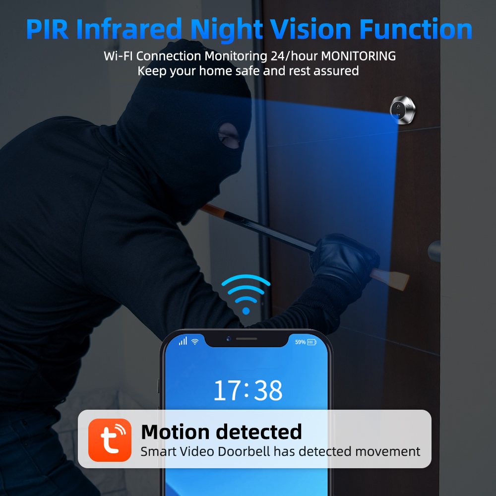 투야 스마트 와이파이 훔쳐보기 비디오 카메라, 양방향  - Smart Home Video Doorphone Ezviz 리뷰 및 가격