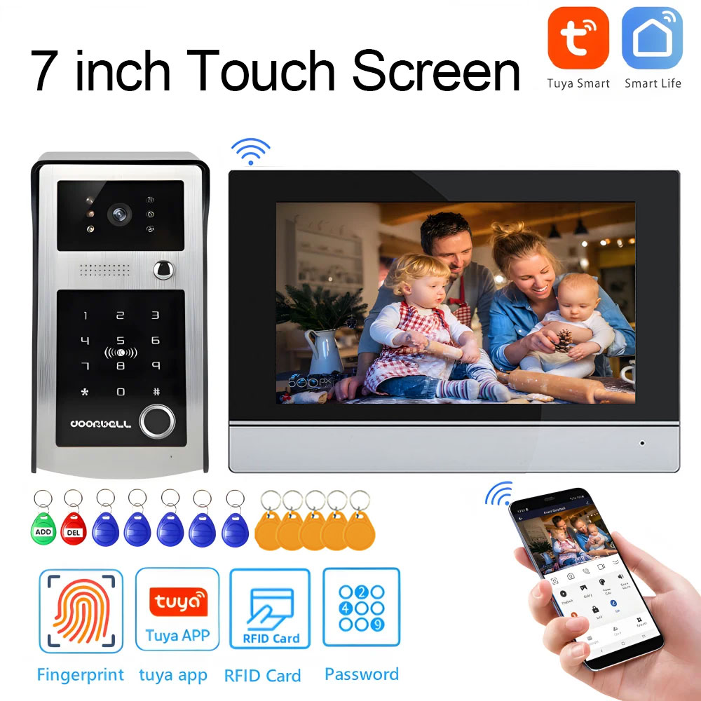 와이파이 투야 7인치 터치스크린 와이파이 비디오 초인종 - Smart Home Video Doorphone Ezviz 리뷰 및 가격