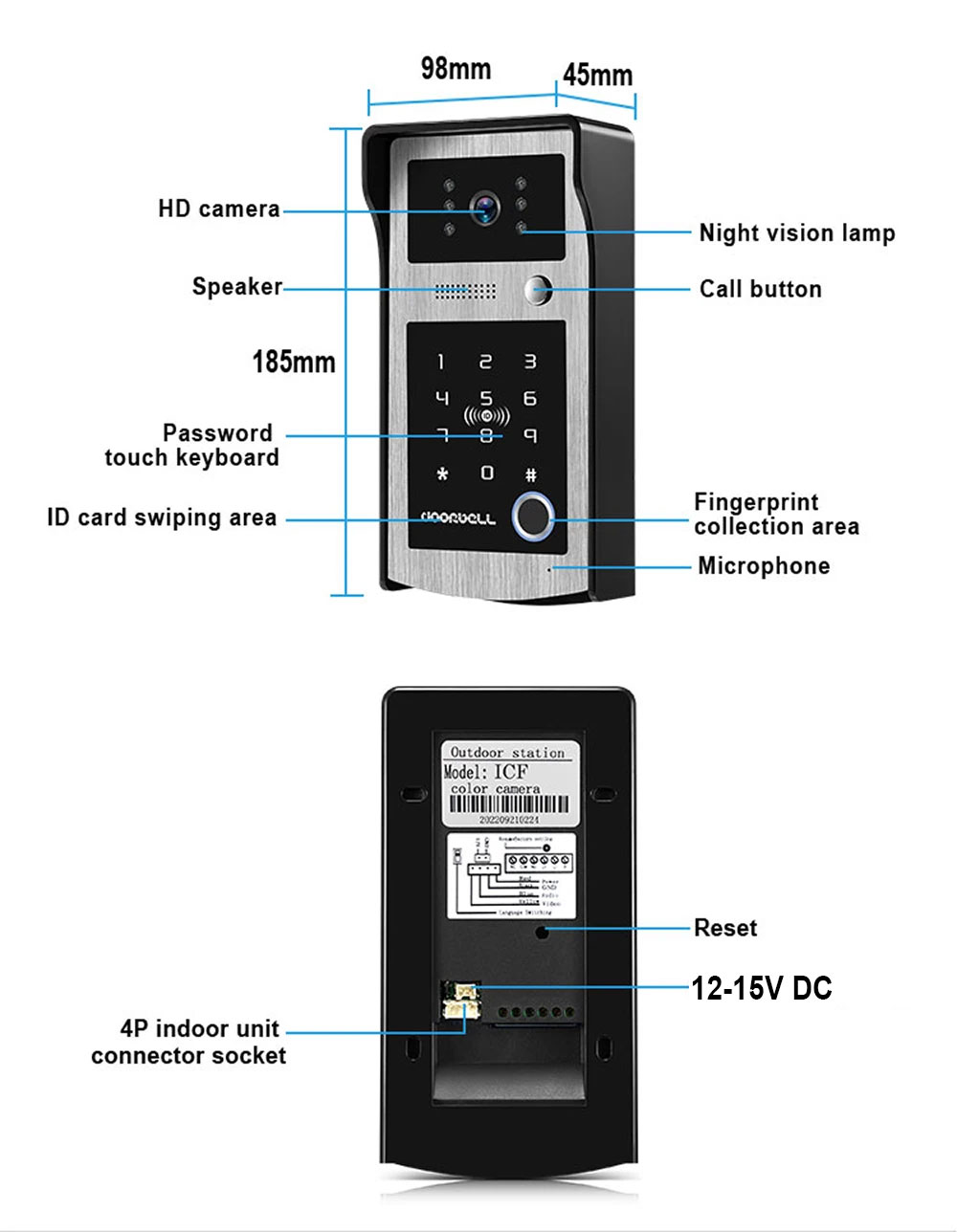 와이파이 투야 7인치 터치스크린 와이파이 비디오 초인종 - Smart Home Video Doorphone Ezviz 리뷰 및 가격
