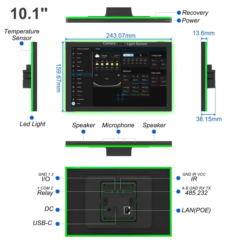 홈 어시스턴트 10.1인치 안드로이드 14 스마트 홈  - Smart Home Sistem 리뷰 및 가격