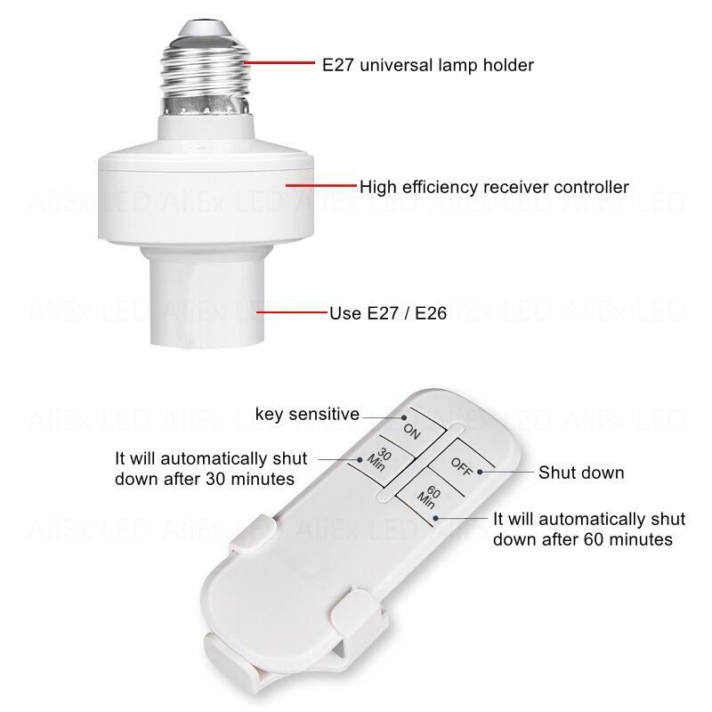 E27 LED 램프 RF 433MHz 스마트 리모컨 3 - Smart Bulb 리뷰 및 가격