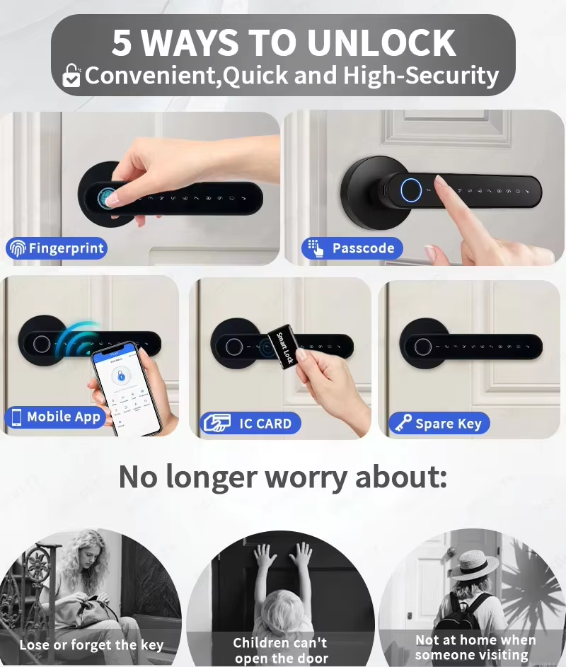 TTLock 스마트 디지털 도어락, 5가지 키리스 출입 - Airbnb Smart Home 리뷰 및 가격