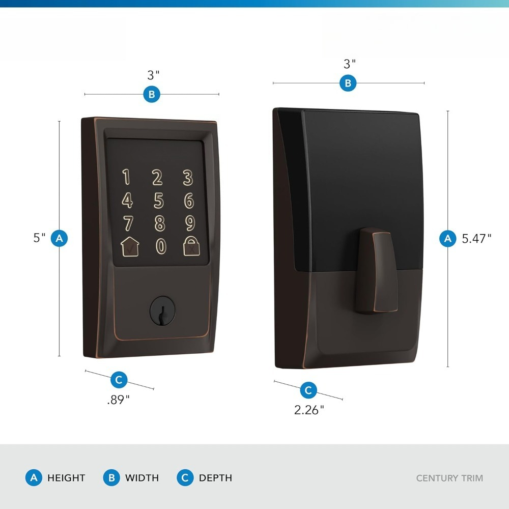 스마트 Wi-Fi 데드볼트 터치스크린 키패드 키리스 엔 - Airbnb Smart Home 리뷰 및 가격