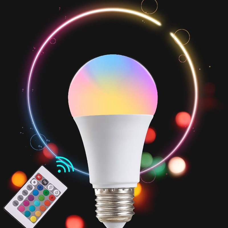 16 색 RGB 전구 LED 멀티 컬러 전구 E27 2 - Smart Bulb 리뷰 및 가격