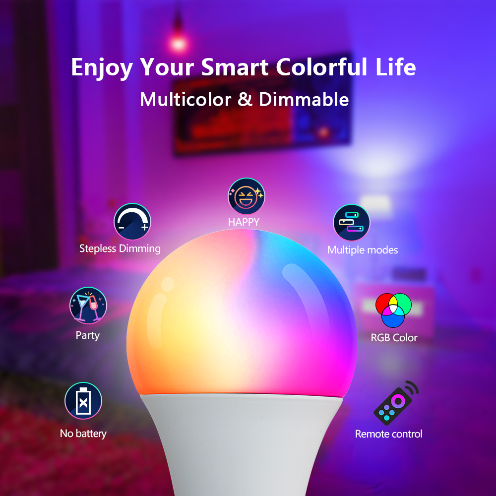 16 색 RGB 전구 LED 멀티 컬러 전구 E27 2 - Smart Bulb 리뷰 및 가격