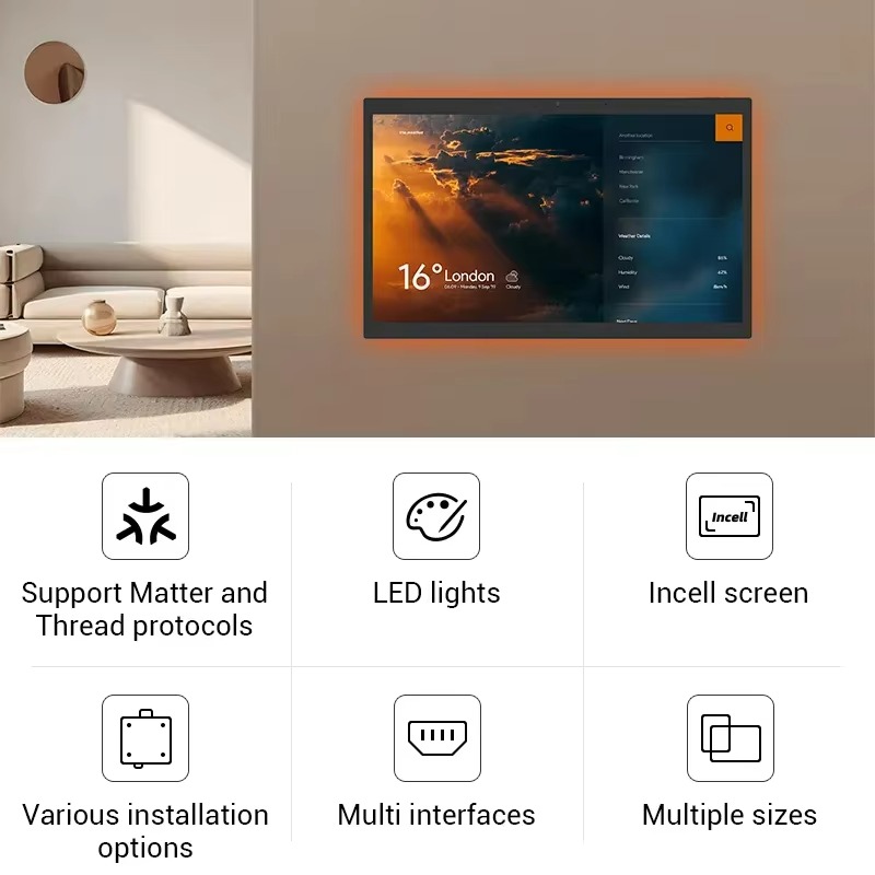 10.1인치 15.6인치 수동 안드로이드 IPS 스마트 - Smart Home Controller 리뷰 및 가격